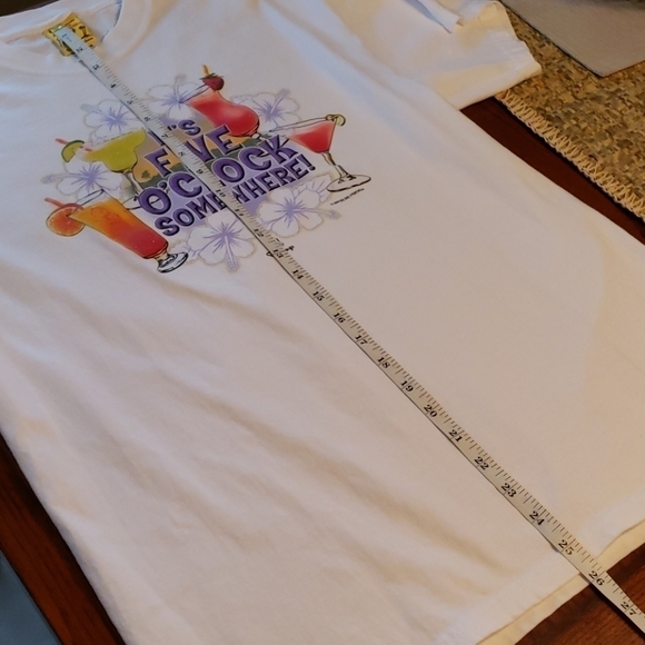 Big Dogs "It's Five O'clock Somewhere" White Tee - Picture 7 of 7